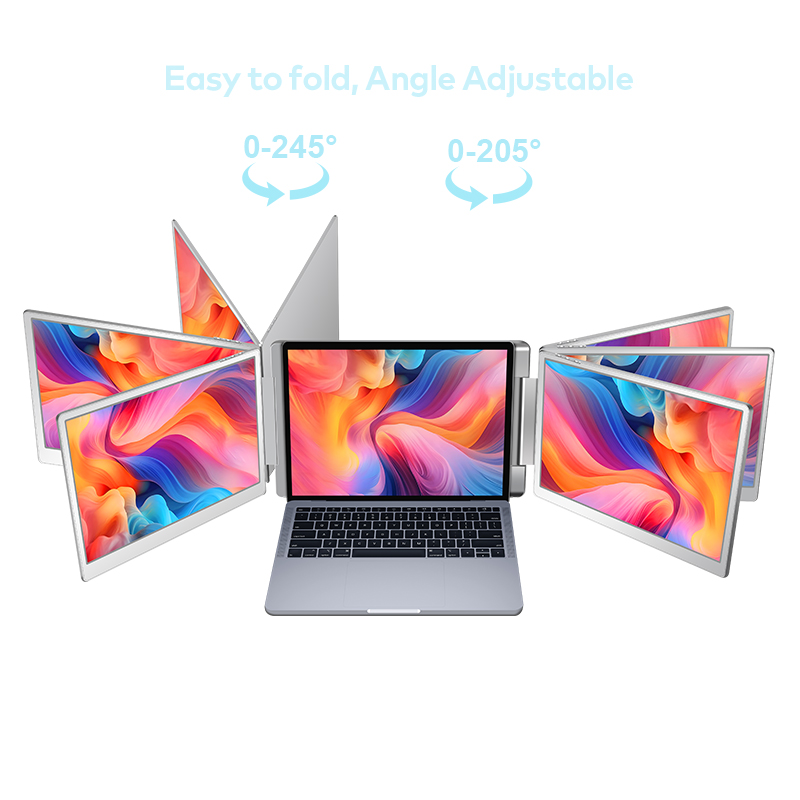 Laptop Stand - Tragbarer LCD-Monitor mit zwei Displays, 35,6