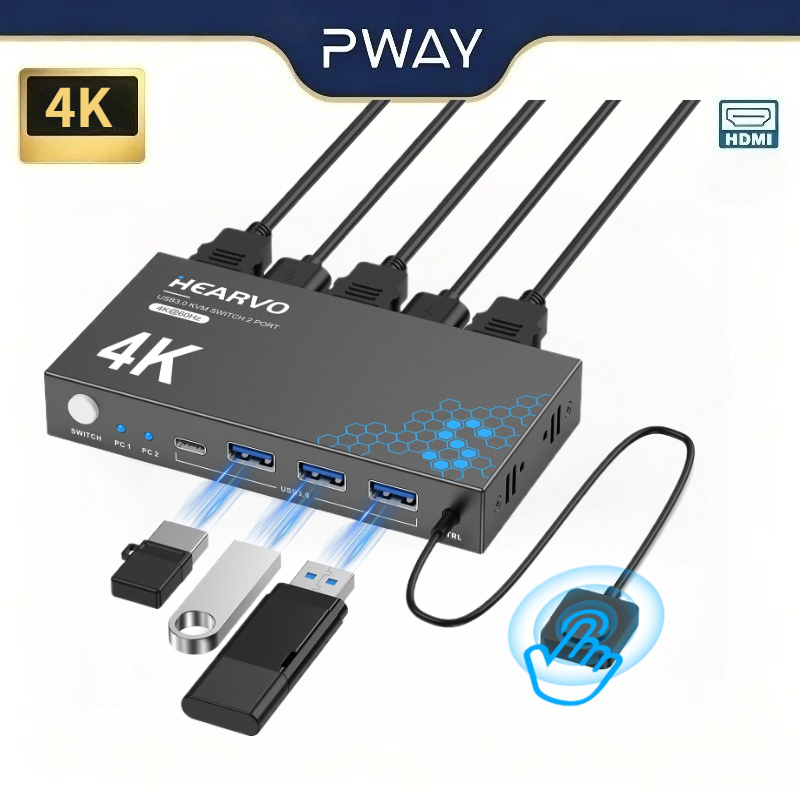 4K 60Hz USB 3.0 HDMI KVM-Switc – Laptop Mouse Bewertung und Preis
